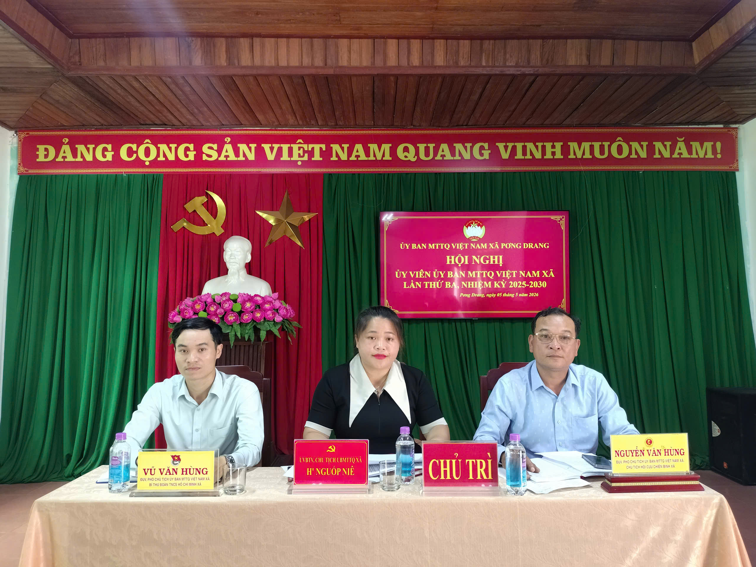 UỶ BAN MTTQ VIỆT NAM XÃ PƠNG DRANG TỔ CHỨC HỘI NGHỊ ỦY VIÊN ỦY BAN MTTQ VIỆT NAM XÃ PƠNG DRANG LẦN THỨ BA, KHÓA I, NHIỆM KỲ 2025-2030.