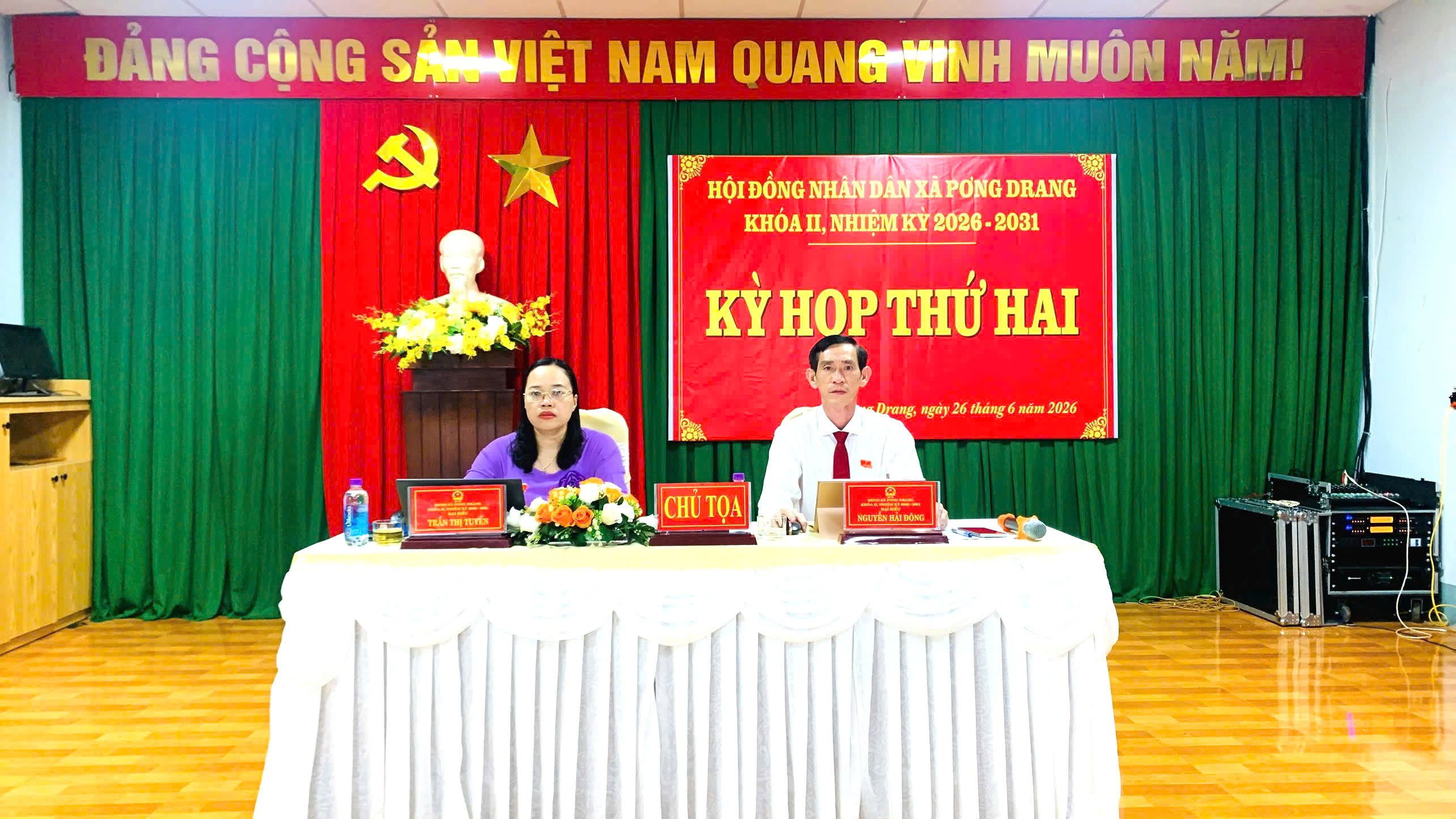 HĐND XÃ PƠNG DRANG TỔ CHỨC KỲ HỌP THỨ HAI, HĐND KHÓA II, NHIỆM KỲ 2026 – 2031